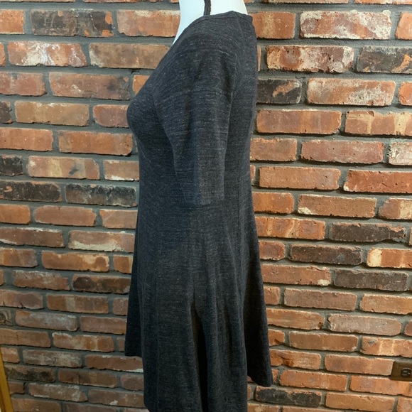 Ganni Swing Dress In Gray Winter Jersey -Sz S - Picture 4 of 8